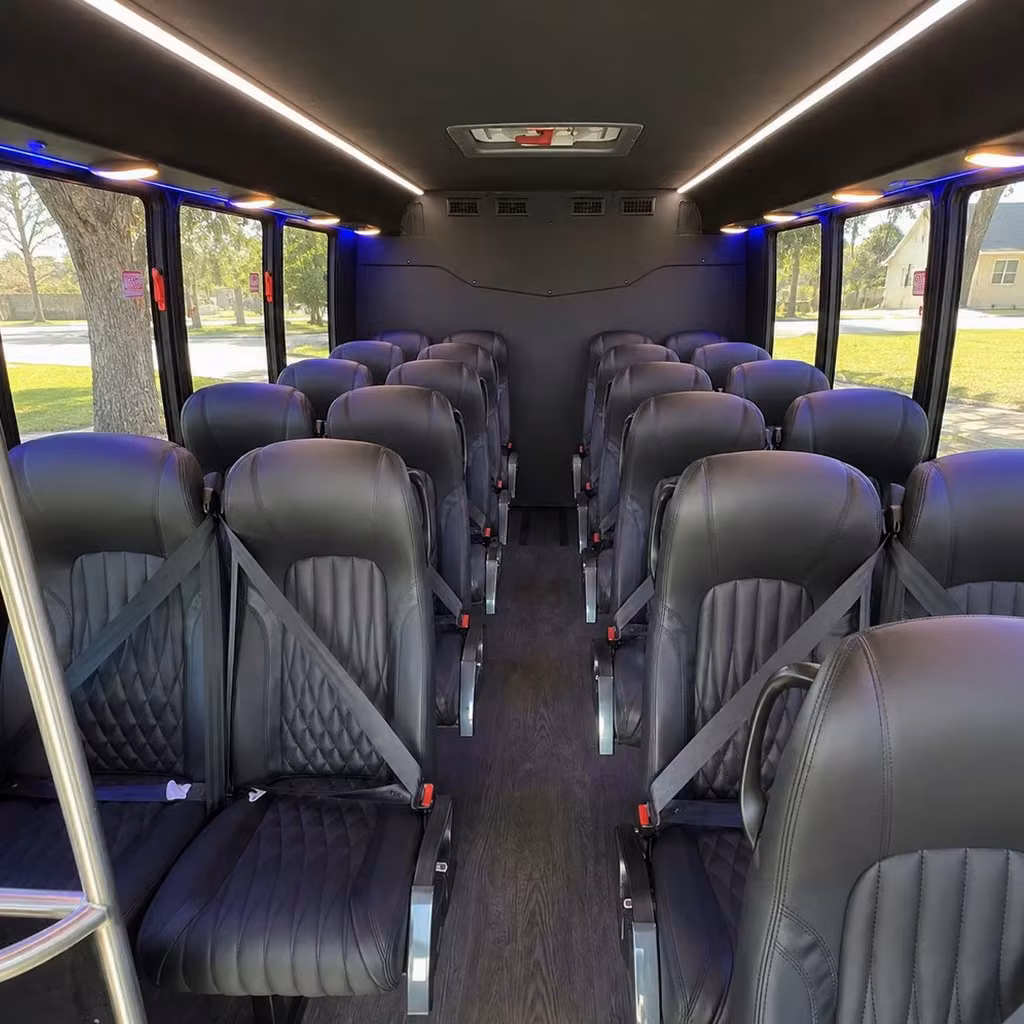 25 passenger minibus interior
