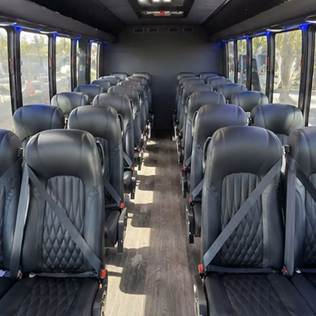 28 passenger minibus interior